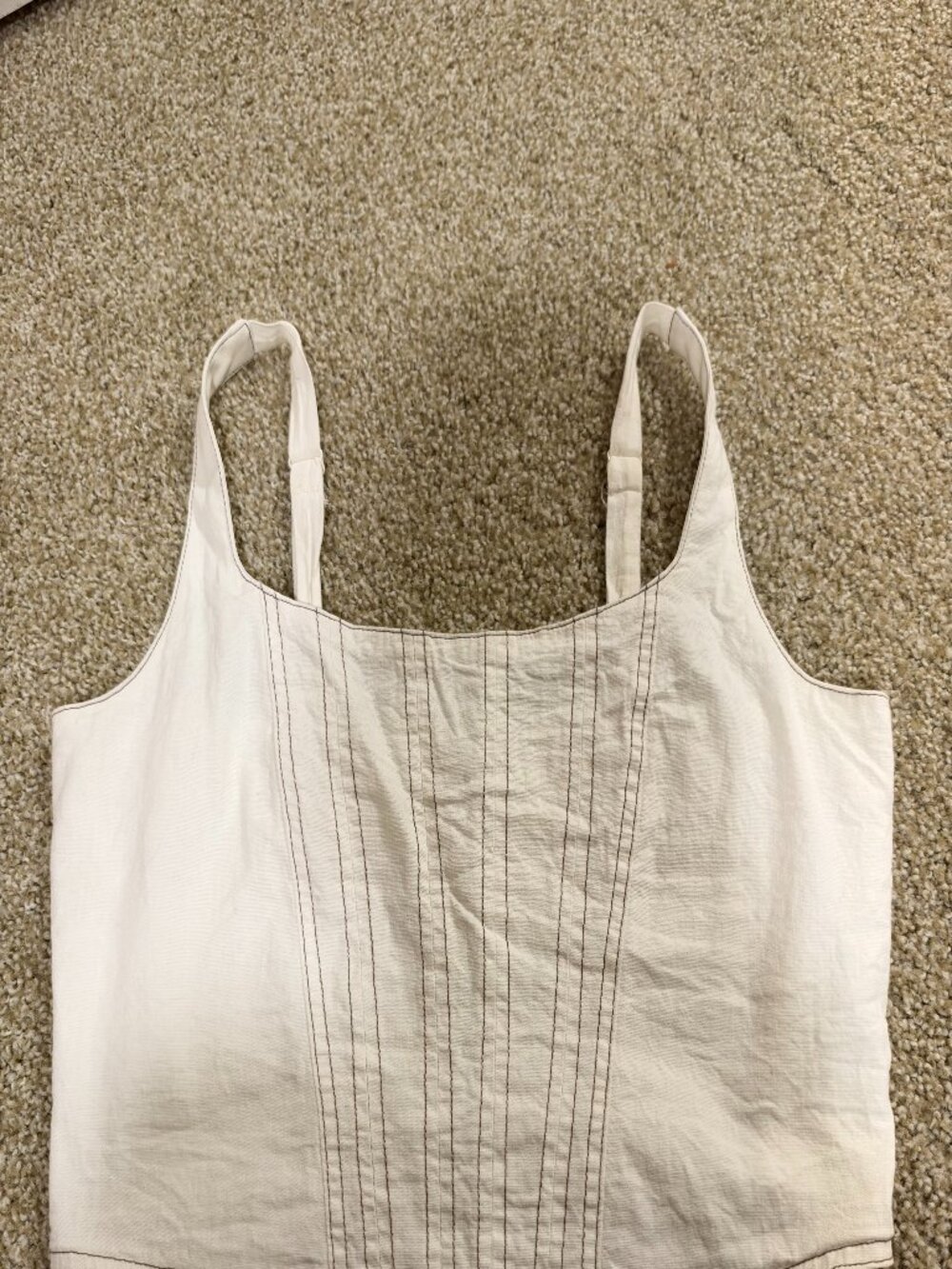 Gilded Intent White Western Top, size Large